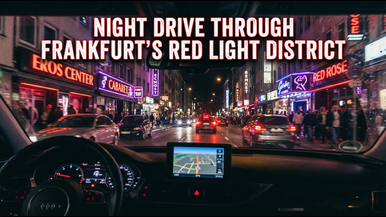 Night Drive Through Frankfurt’s Red Light District (Bahnhofsviertel) | Germany 🌙🚗🛣️
