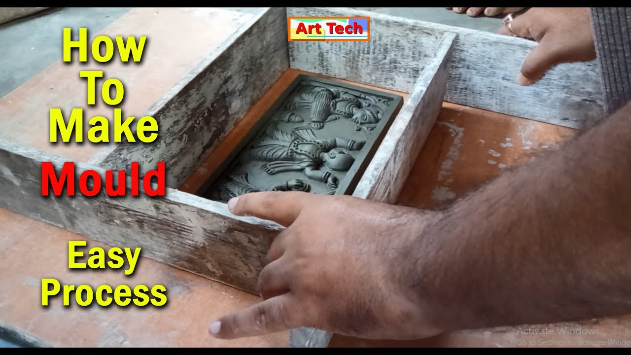 Mould Making Easy Process-How to Make Mould at Home for any Art Piece