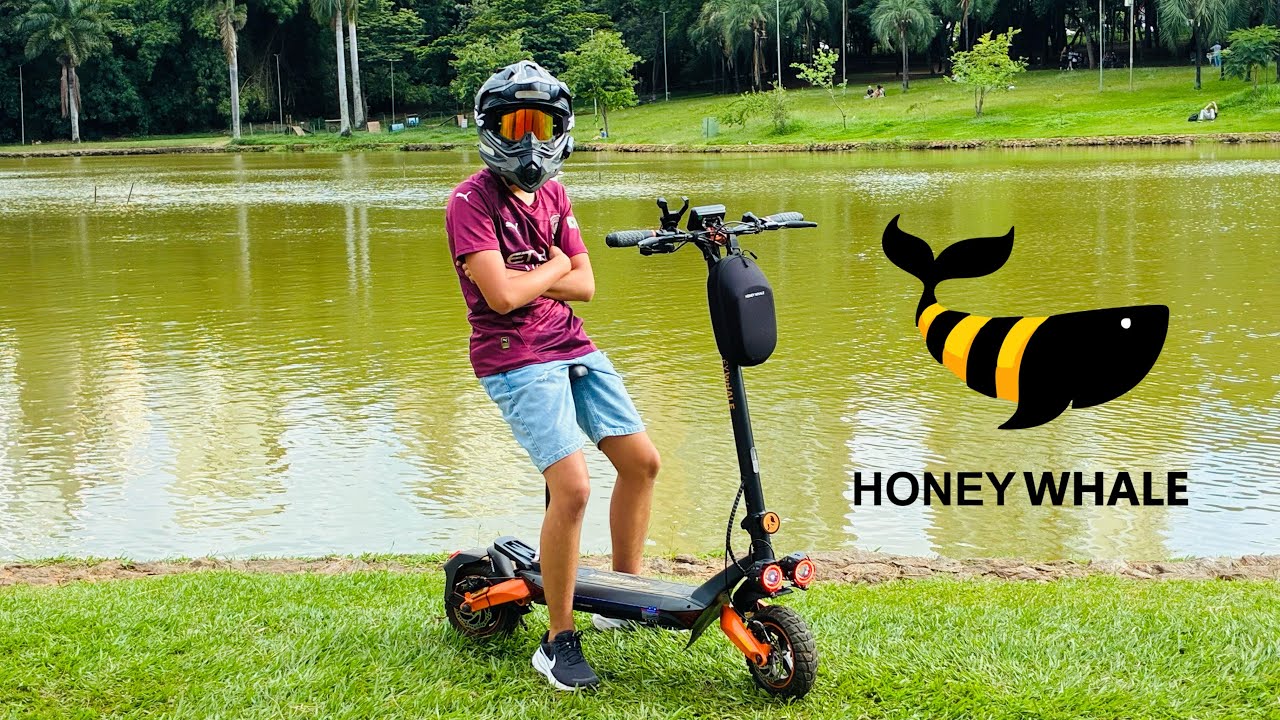 Patinete T8A Honey Whalle no parque Vaca Brava! 