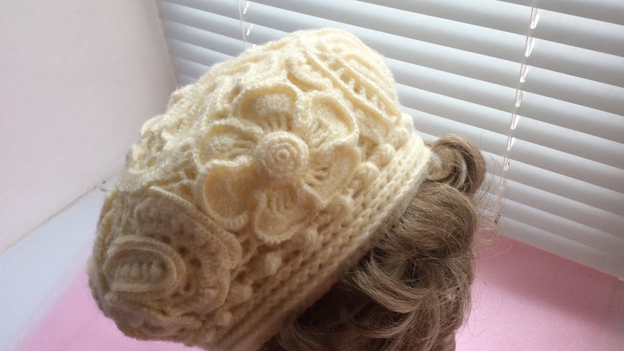 Irish lace, Ірландське мереживо (irish lace) зимова шапочка