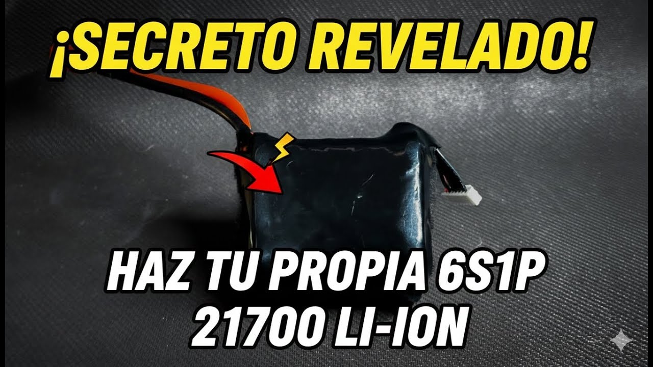 Cómo construir un Pack de Baterías 6S 21700 desde cero | Paso a Paso