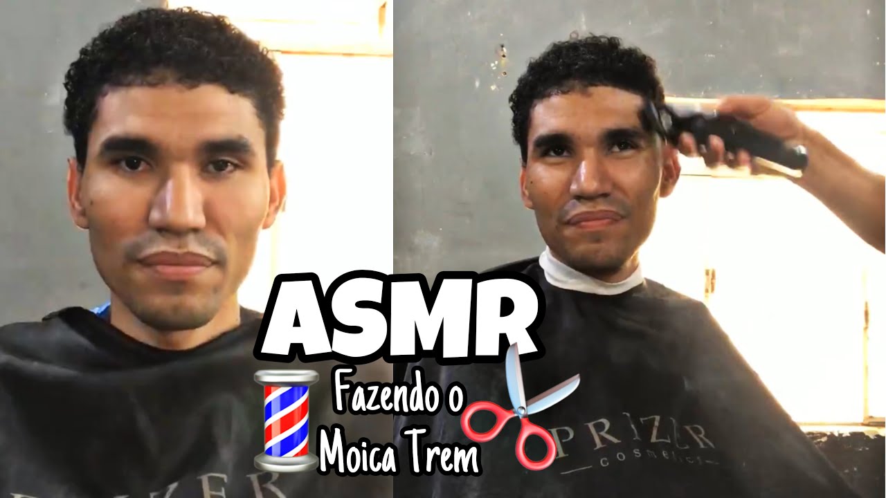 ASMR VLOG - FIZ O CORTE DE CABELO MOICA TREM