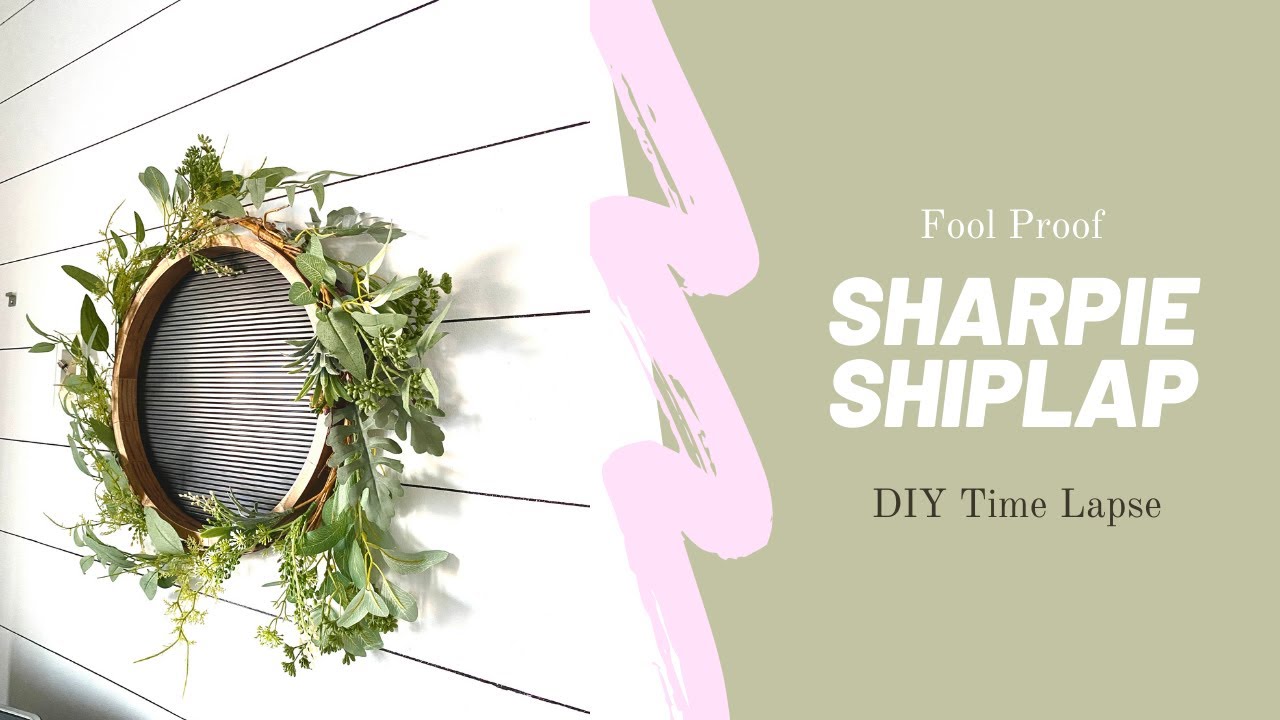DIY Sharpie Shiplap Time Lapse | kzvDIY
