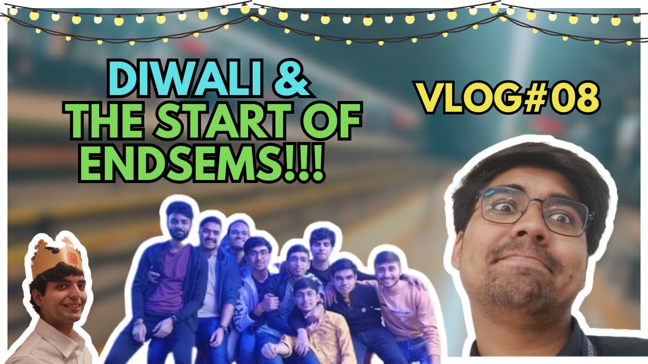 VLOG 8 | DIWALI & THE START OF ENDSEMS  | With a Pinch of My Birthday | Christ University Bangalore