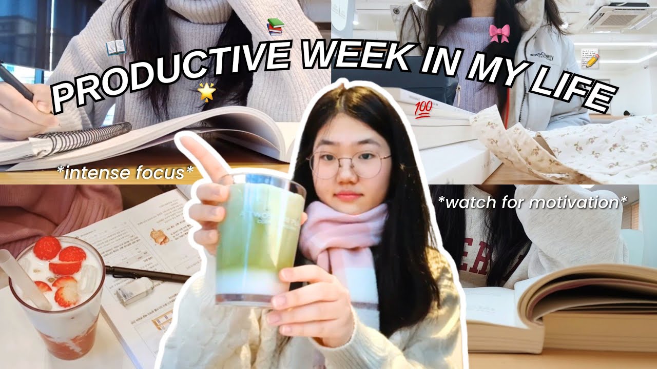 STUDY VLOG ☕️📚 studying ONLY in cafes & libraries for a week (insanely productive)