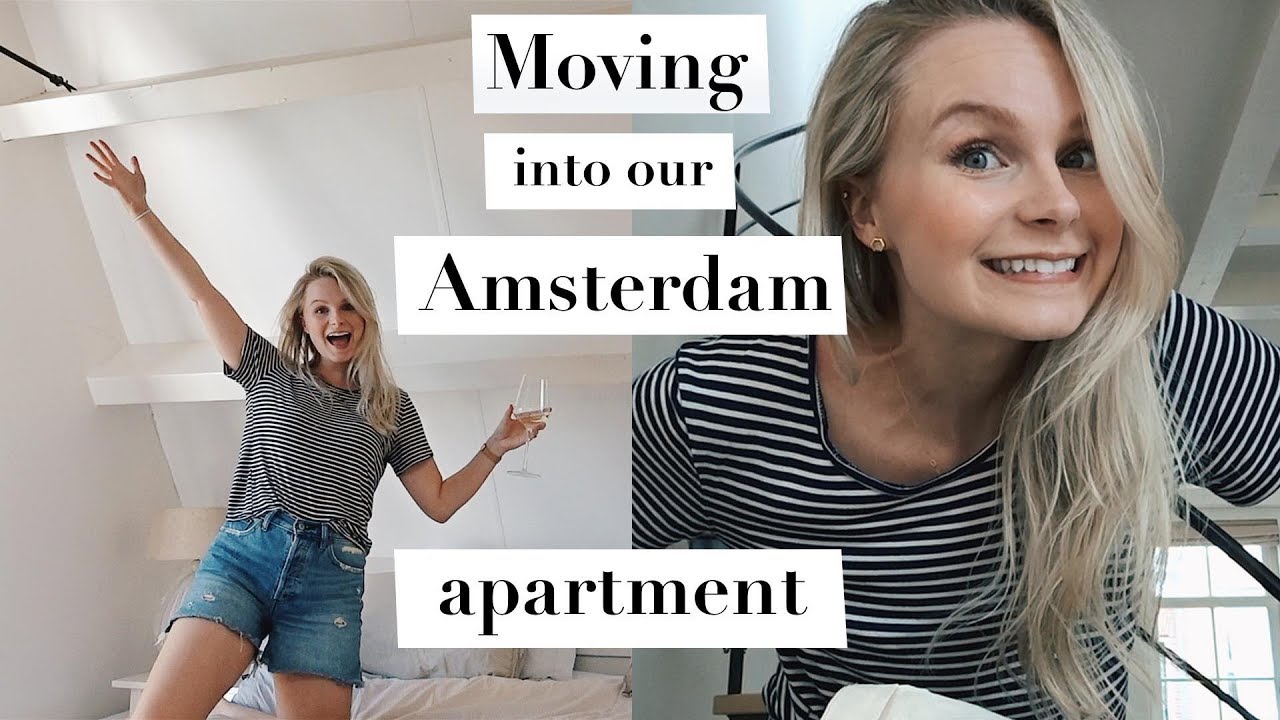 MOVING INTO OUR AMSTERDAM APARTMENT, THRIFT SHOPPING + CLEAN WITH ME | ANDREACLARE