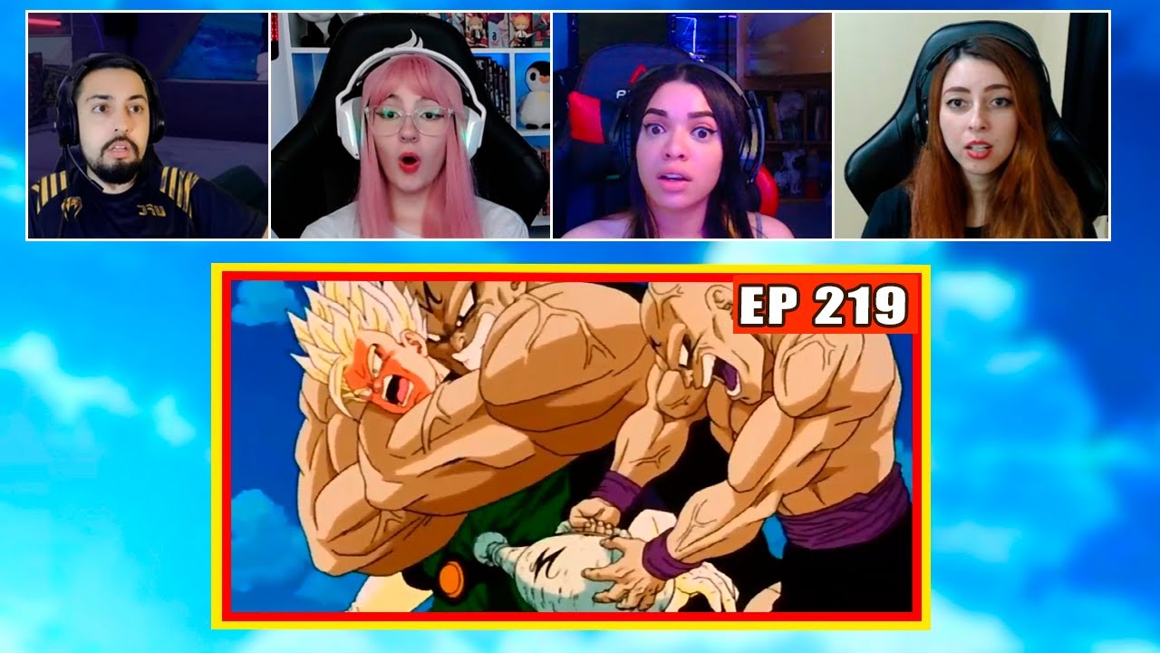 Gohan tem a Energia Roubada | 4 Pessoas Reagindo | Dragon Ball Z - EP 219
