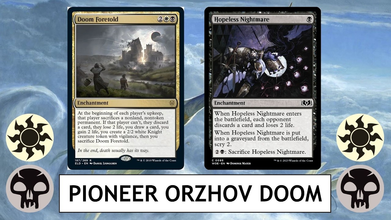 MTG Pioneer Orzhov Doom Foretold - Авторские права принадлежат Self Bounce Probably