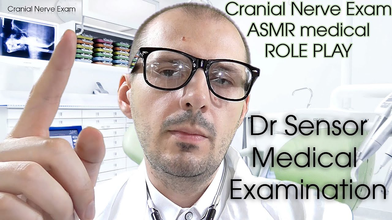 ASMR Cranial Nerve Examination Role Play Pure Binaural with Dr Sensor