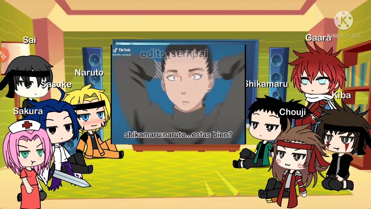 Naruto y sus amigos reaccionan a sasunaru y gaanaru