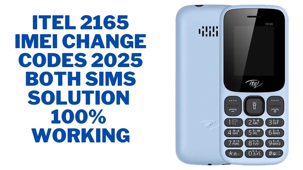Itel 2165 IMEI Коды изменения/Экстренная служба/Неверная регистрация SIM-карты, решение 2025