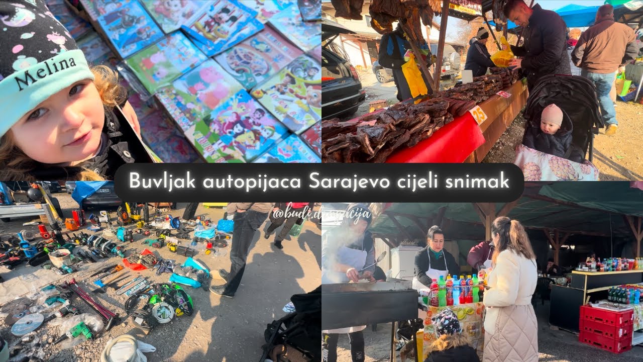 Idemo na Buvljak sa djecom | kaže vi što snimate imate popust % Sarajevo autopijaca cijeli snimak !