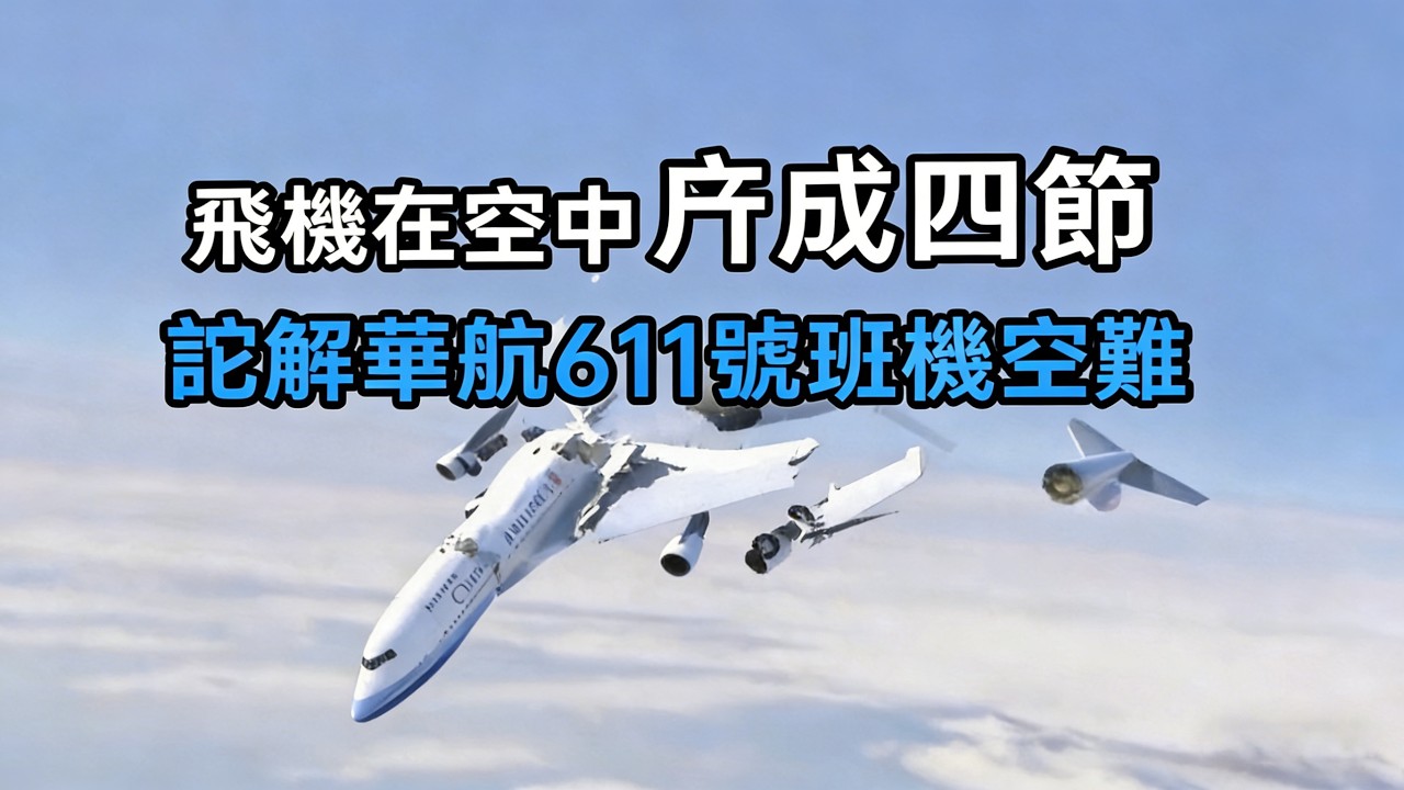 澎湖上空的死亡航班｜華航 CI611，為何飛機會在空中解體？