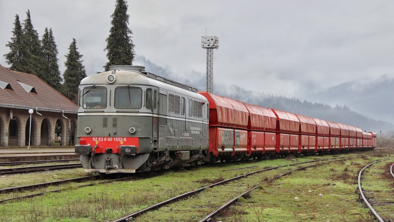 60-1652-6 Heidelberg Materials Romania pleacă din Bicaz cu 6 vagoane goale către Tașca