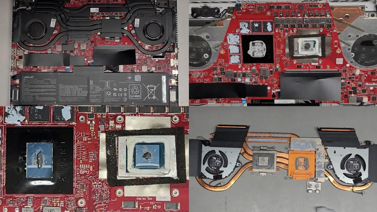 ASUS ROG Republic of Gamers Zephyrus G14 GA401Q GA401QM Disassembly RAM SSD Battery Thermal Paste