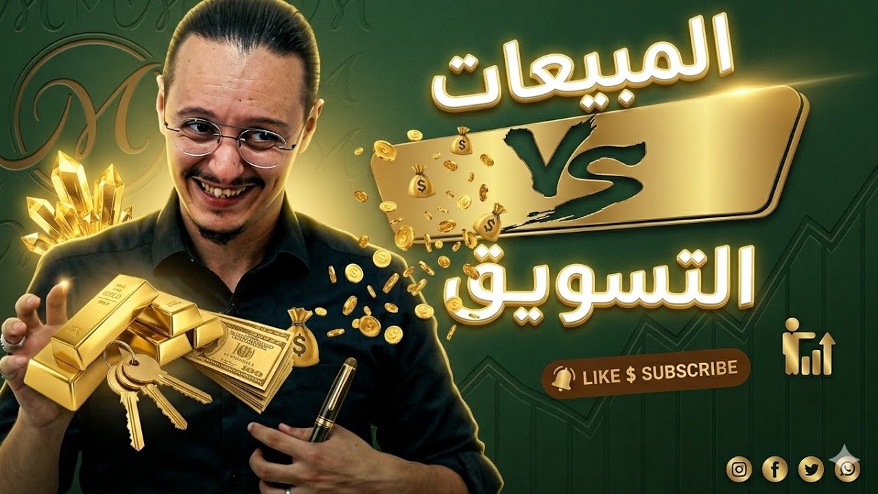 المبيعات vs التسويق | yassine sadki