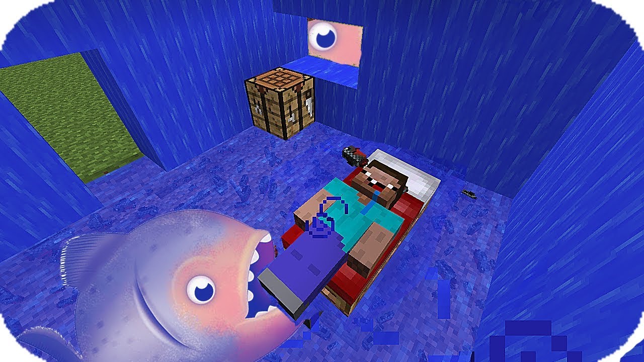 NOOB VS CASA DE PIRAÑA 🐟 ¿SOBREVIVIREMOS?- MINECRAFT TROLL