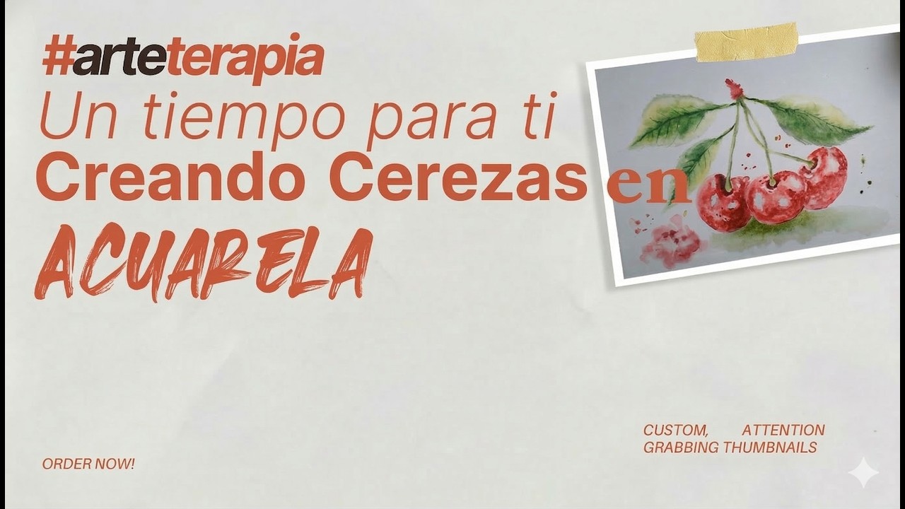 CLASE DE ACUARELA / CEREZAS EN ACUARELA / WATERCOLOR CLASS