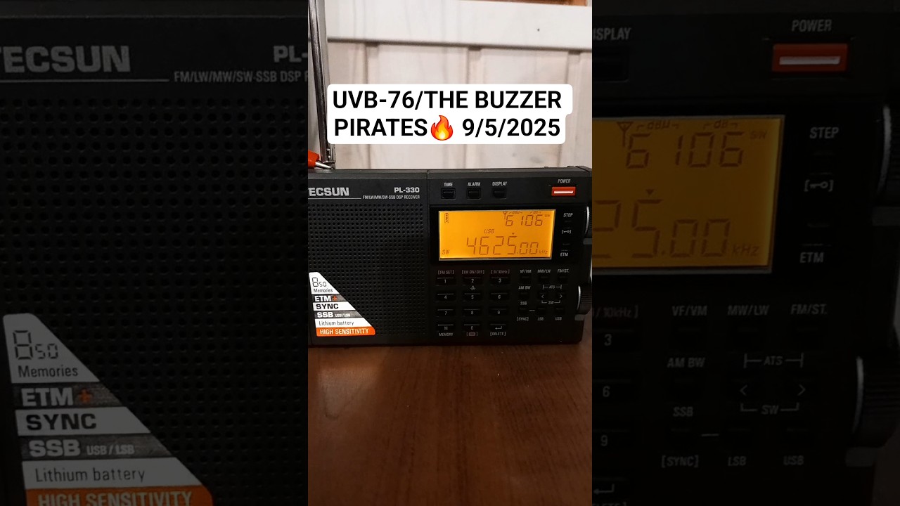 UVB-76/THE BUZZER PIRATES 9/5/2025 #shortwave #uvb76 #radiotower #thebuzzer #radio
