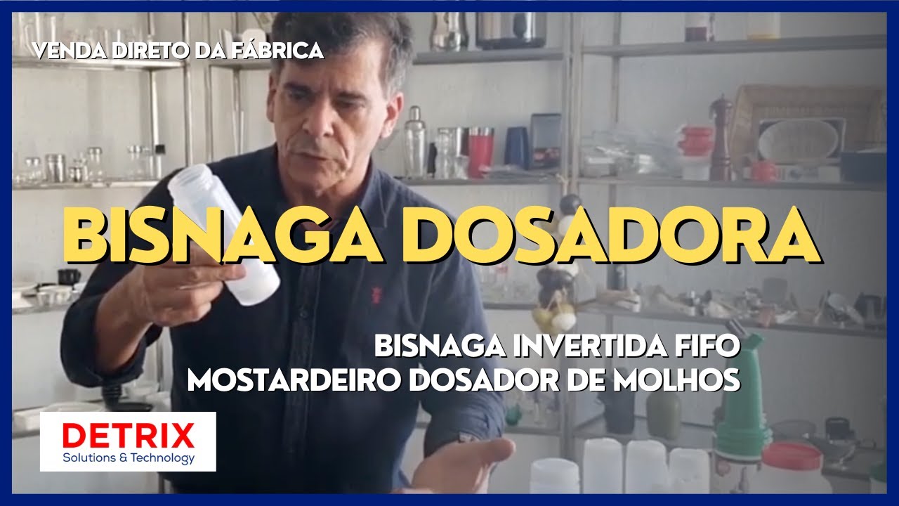 Bisnaga Dosadora  - Bisnaga Invertida Fifo – Mostardeiro - Dosador de Molhos - Bisnaga Fifo Subway