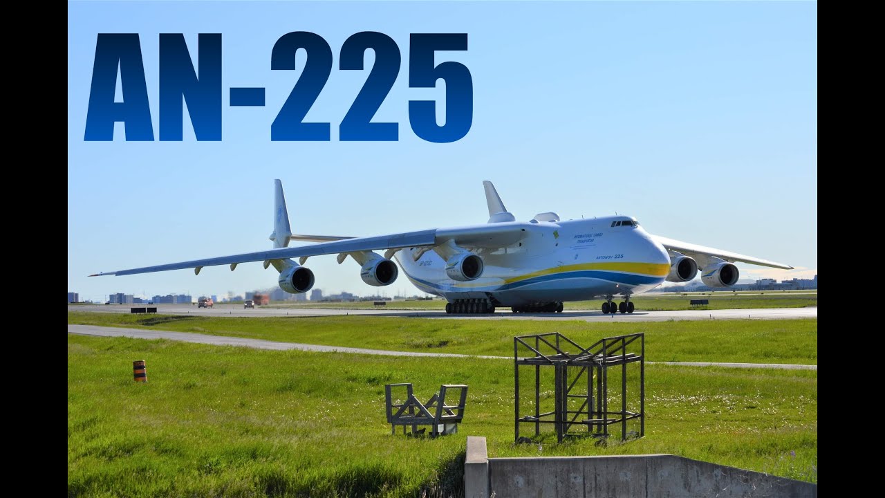 AN-225 (Antonov 225) Taxing and Takeoff 2020 Toronto Pearson International Airport