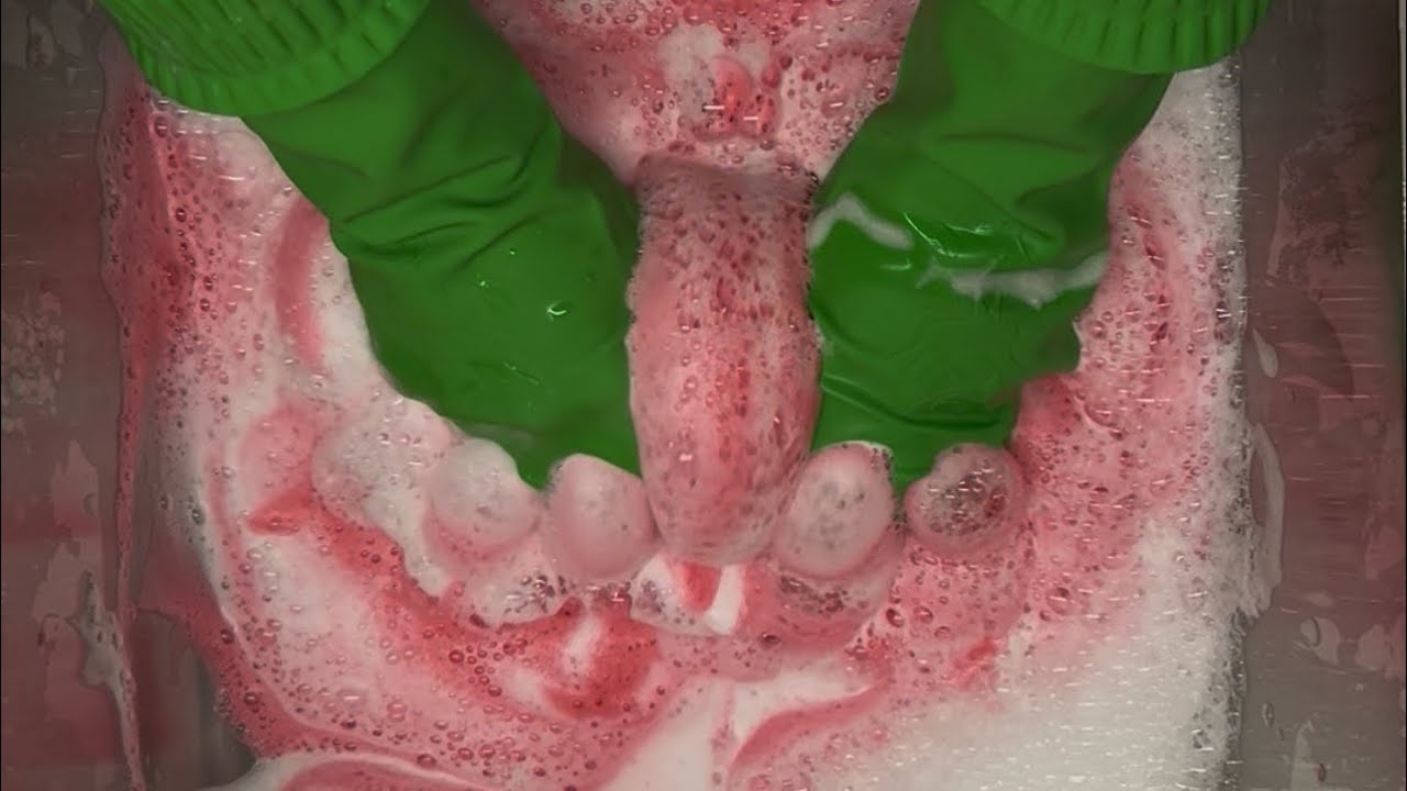 😋💕Quick pink foam sink💕😋