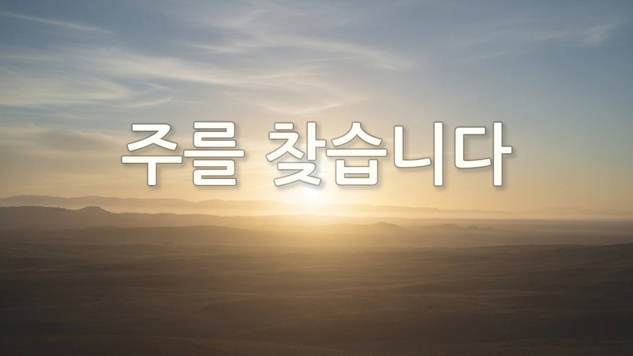 주를 찾습니다 | With Grace Worship