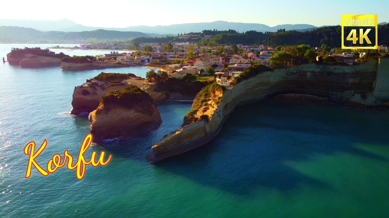 Korfu Sidari 2021  Canal D' Amour, Cape Drastis mit Drohne