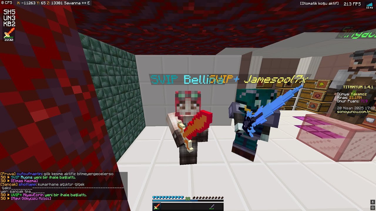 70X GÖK 2X KAN KESME PVP #sonoyuncu #titanyum #titanyumpvp