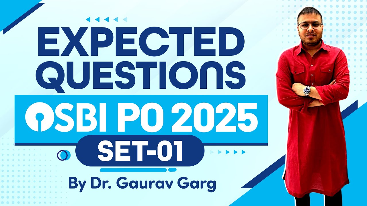 Expected Current Affairs for SBI PO 2025 exam by Dr Gaurav Garg