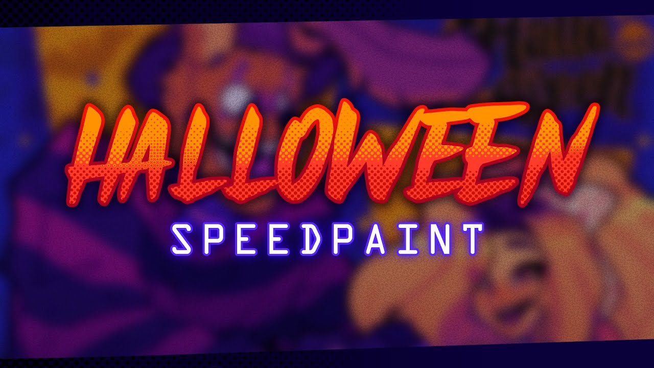Springtrap & Aurora (late) HALLOWEEN SPEEDPAINT | FNAF AU | art