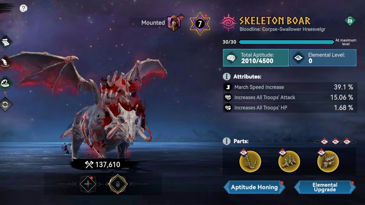 ⚔️ AWAKENING OF FIRST SKELETON MOUNT ⚔️ allrounder mount 🤗#vikingrise #vikingsfan #gaming 