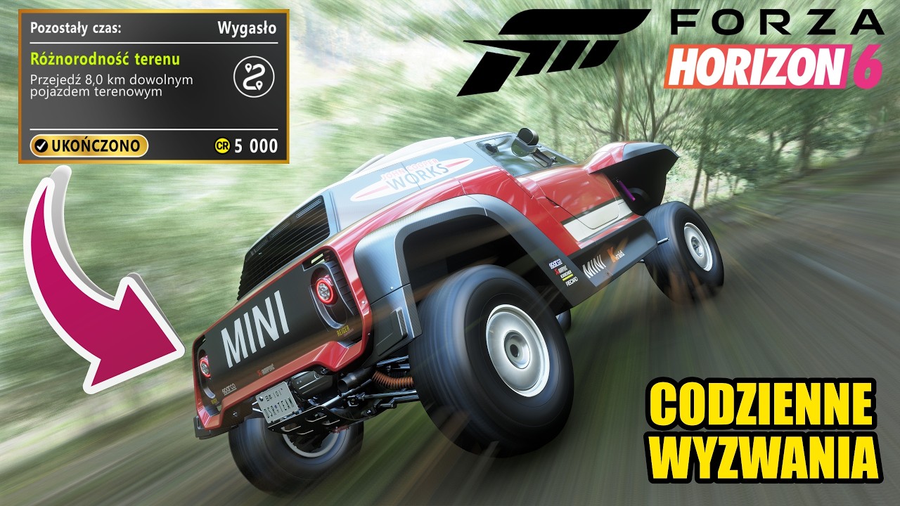 Jak zaliczyć R&Oacute;ŻNORODNOŚĆ TERENU - CODZIENNE WYZWANIA ❗ FORZA HORIZON 6 FH6 2K PL