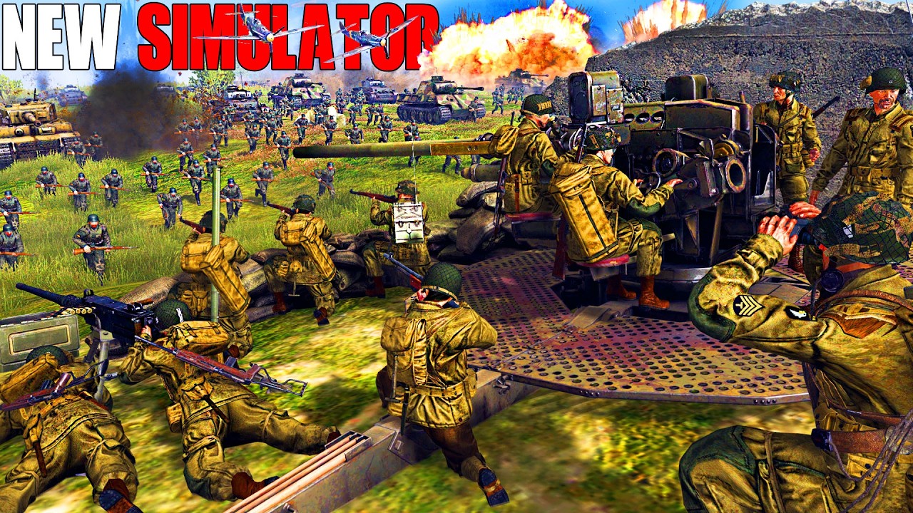 I built a WW2 US ARMY FORTRESS in New Base Building Simulator! - gates of Hell: Frontlines Mod