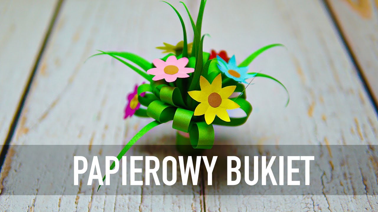 BUKIET KWIATÓW Z PAPIERU! LAURKA DLA BABCI LUB MAMY