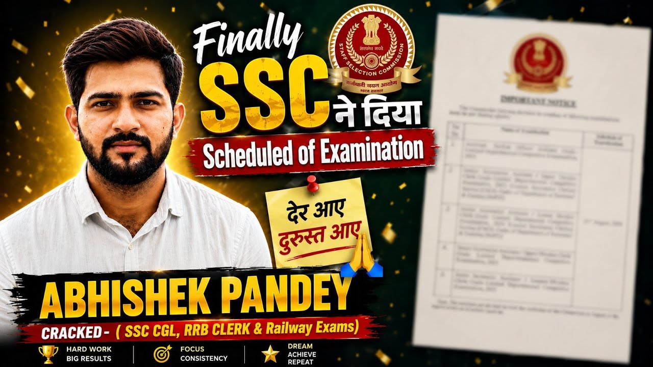SSC Exams Schedule Notice ✅️ || SSC CGL Tier-1 Exam || Selection Post Exam date || Steno Exam date