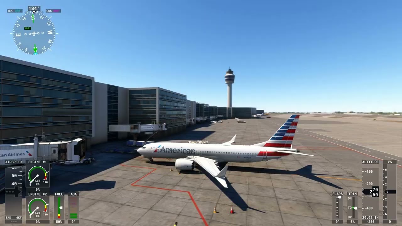 I Fly Boeing 737 Max 8 Miami (KMIA) to Saint Marteen (TNCM) American Airlines 