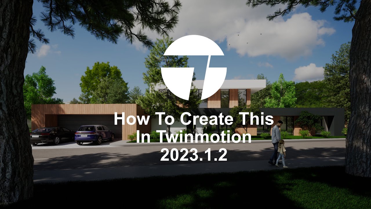 Create a Modern Realistic House with Twinmotion 2023.1.2: Step-by-Step Guide #twinmotion #rendering