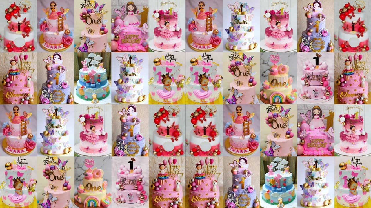 💃Birthday Cake Design/First Birthday Cake For Baby Girl/1st Birthday Cake Ideas For Baby Girl#1st