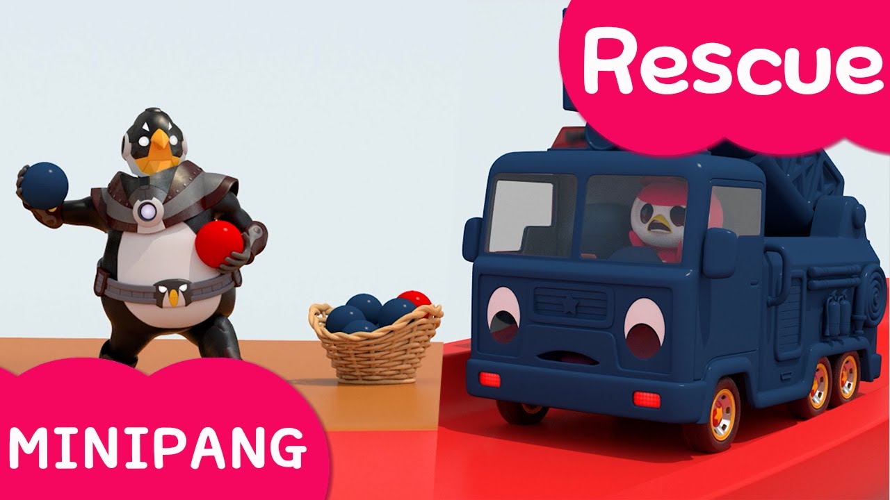 Learn colors with Miniforce | Minipang Rescue | Avoid the ball | Mini-Pang TV 3D Play