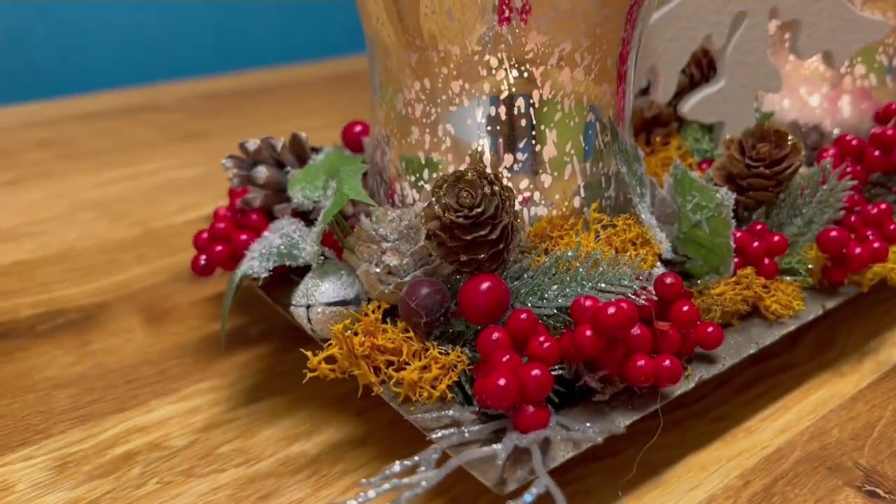 Arranjo de Natal para a mesa .