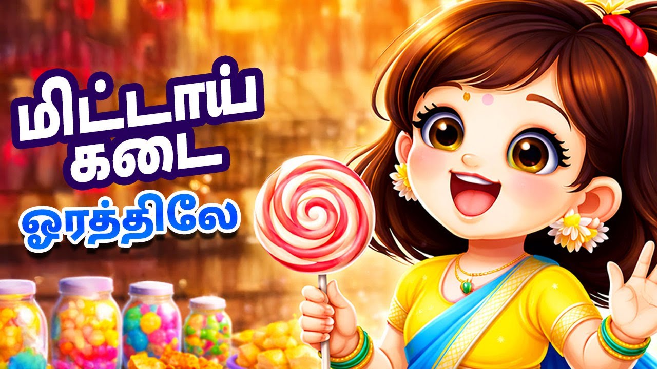 மிட்டாய் கடை ஓரத்திலே | Tamil Kids Traditional Song | Chittu Rhymes | Village Shop Song