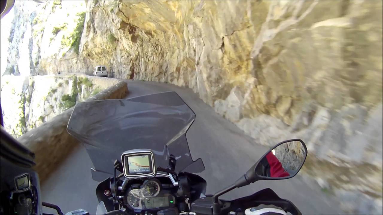 Gorges de Galamus en moto