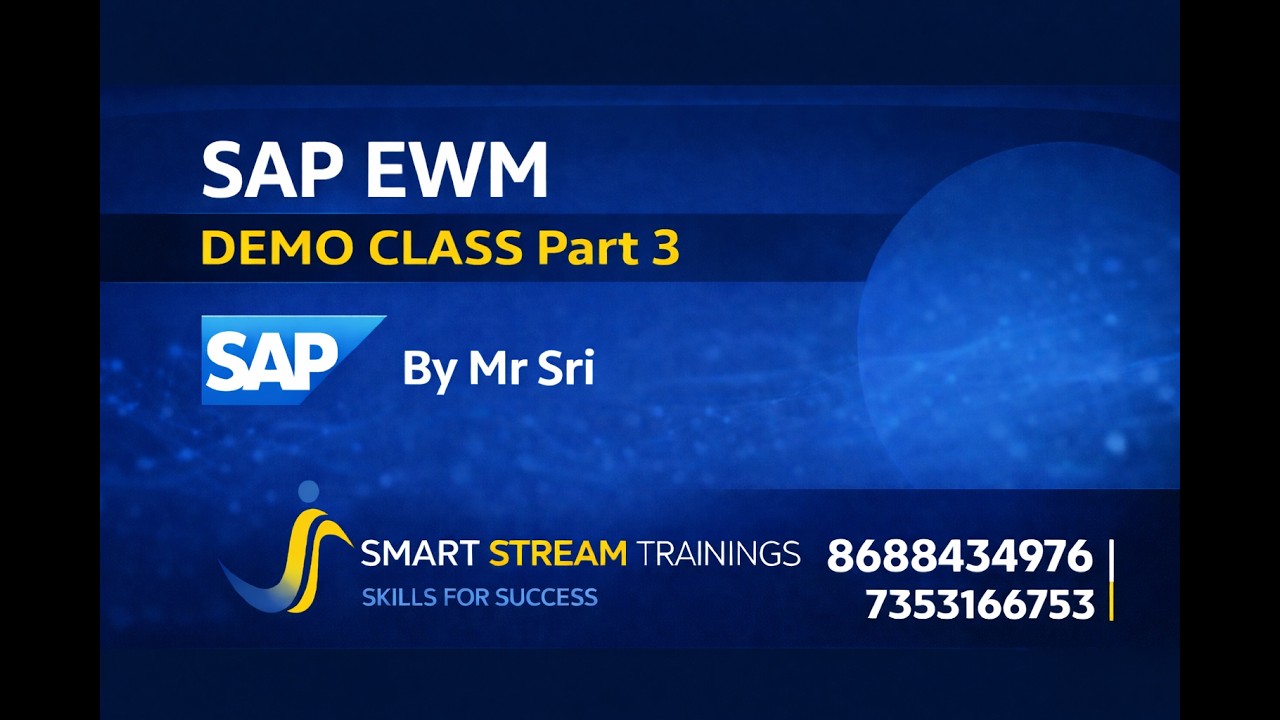 SAP EWM Demo Part 3
