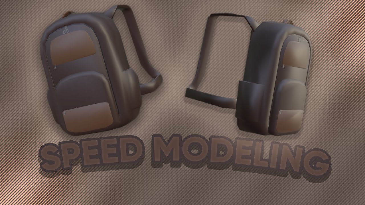UGC BLENDER SPEED MODELING🎒🟤BACKPACK🟤🎒