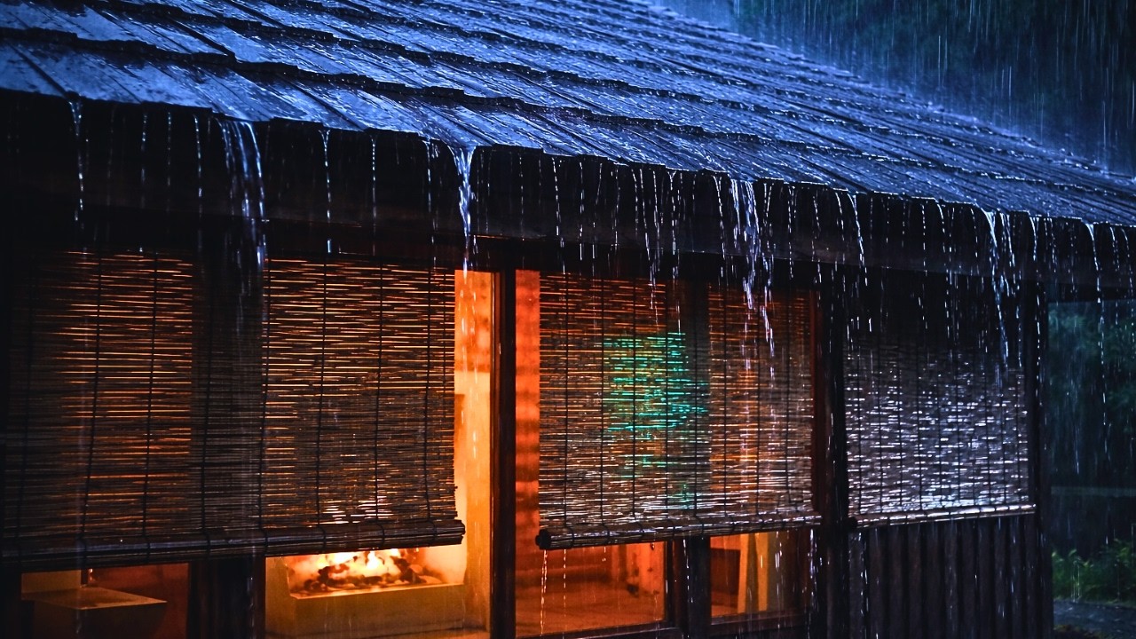 Insomnia Relief Tonight with Torrential Rain & Thunderstorm on Tin Roof | Rain Sounds for Sleeping