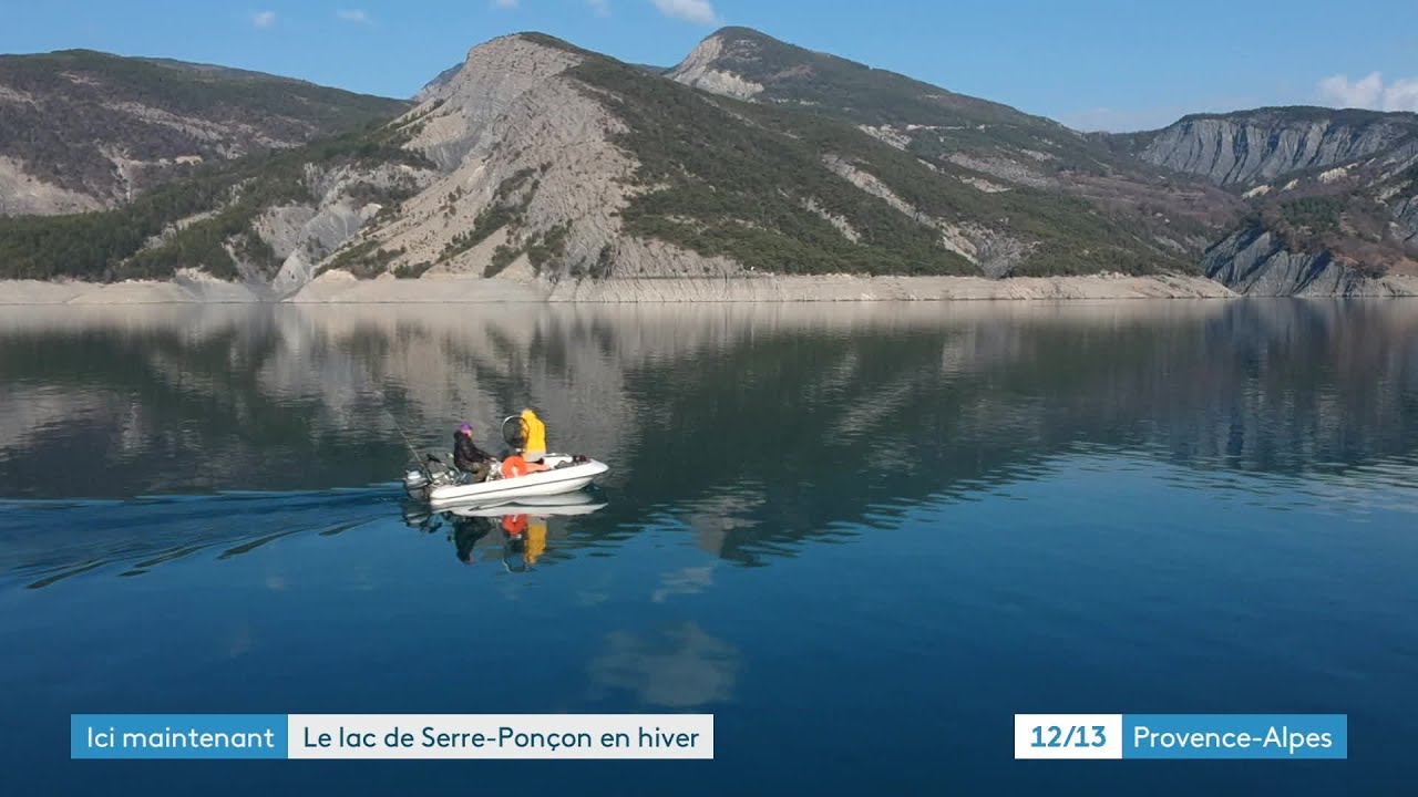 Hautes-Alpes : le lac de Serre-Ponçon offre un visage bien différent en hiver
