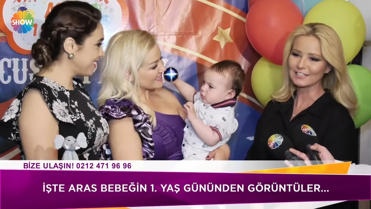 İşte Aras bebeğin 1.Yaş gününden görüntüler