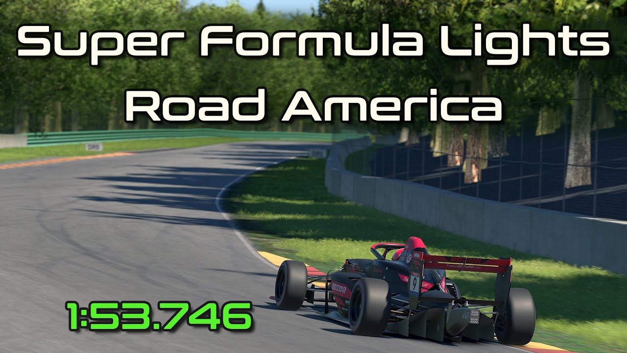 iRacing SFL Super Formula Lights Road America Q Hotlap 1:53.746 - 2026 Season 1