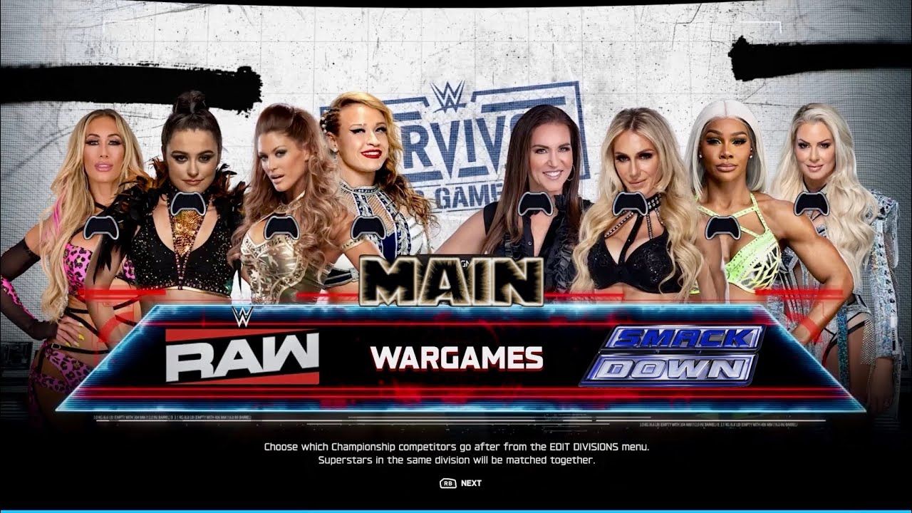 WWE2K25 UNIVERSE💭 SURVIVOR SERIES Nov wk4, RAW vs Smackdown Wargames FULL MATCH X|S